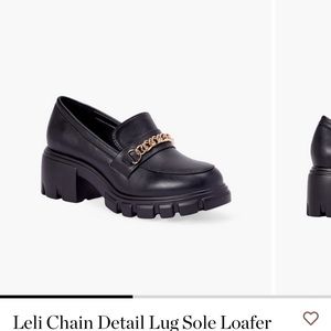 Chain detail lug sole loafer JustFab